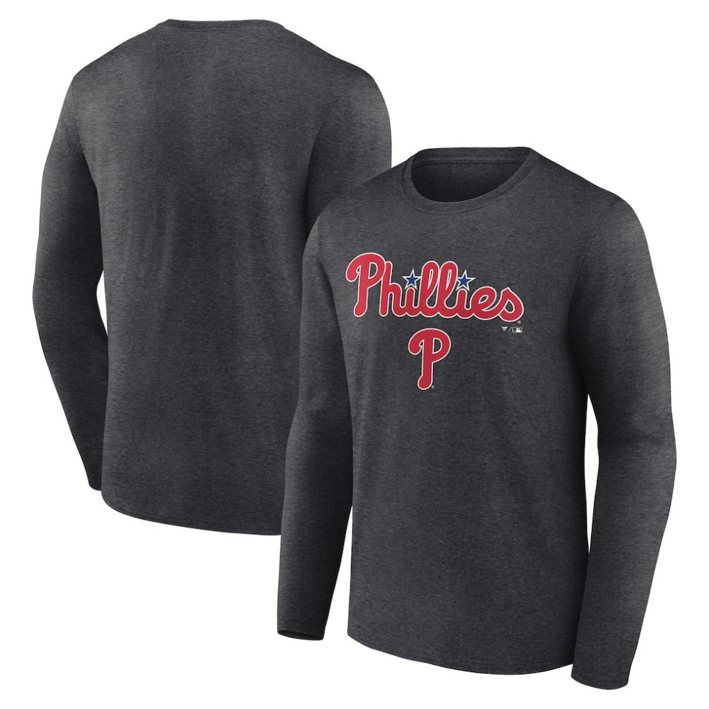 Philadelphia Phillies Team Lockup Long Sleeve T-Shirt | MLB US