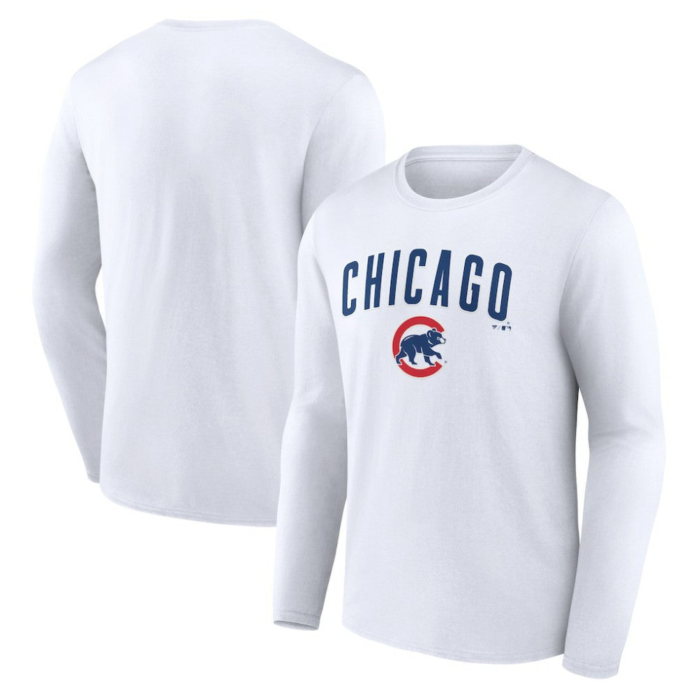 Chicago Cubs Team Lockup Long Sleeve T-Shirt | MLB Online