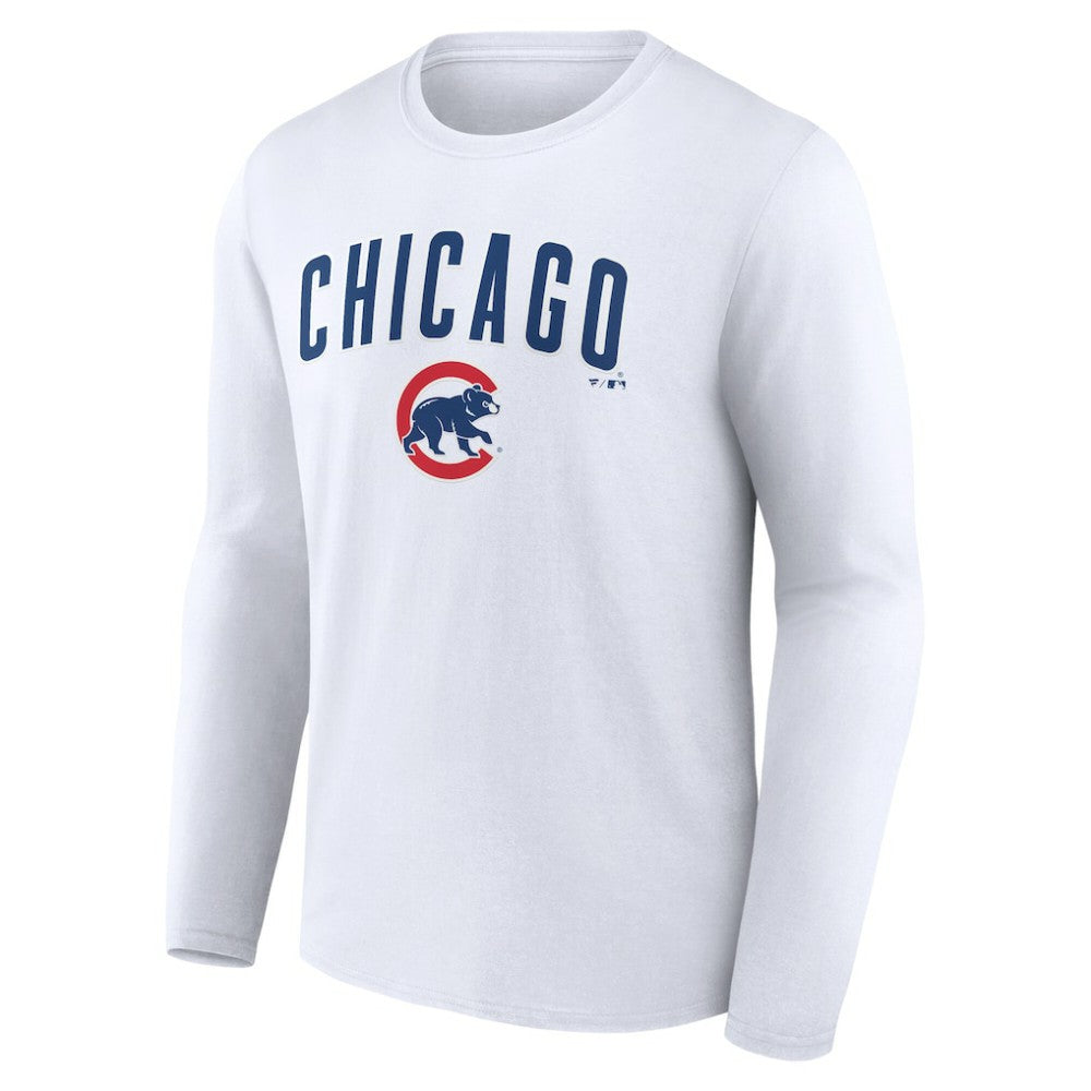 Chicago Cubs Team Lockup Long Sleeve T-Shirt | MLB Online