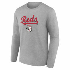 Cincinnati Reds Team Lockup Long Sleeve T-Shirt | MLB Discount