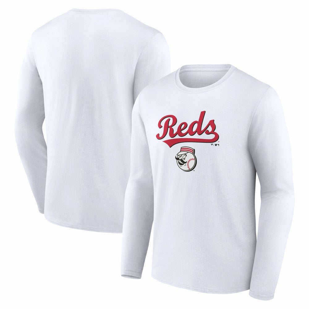 Cincinnati Reds Team Lockup Long Sleeve T-Shirt | MLB For sale