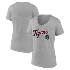 Detroit Tigers Women's Team Lockup V-Neck T-Shirt | MLB US