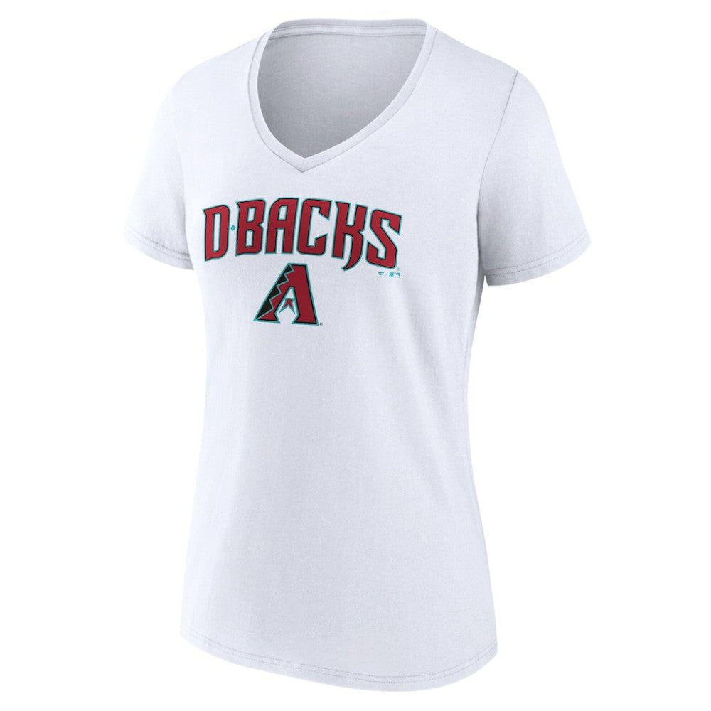 Arizona Diamondbacks Women's Team Lockup V-Neck T-Shirt | MLB Sale