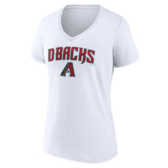 Arizona Diamondbacks Women's Team Lockup V-Neck T-Shirt | MLB Sale