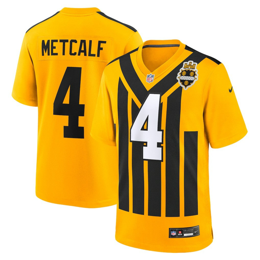 Pittsburgh Steelers Nike DK Metcalf  Alternate 1933 Throwback Game Jersey
