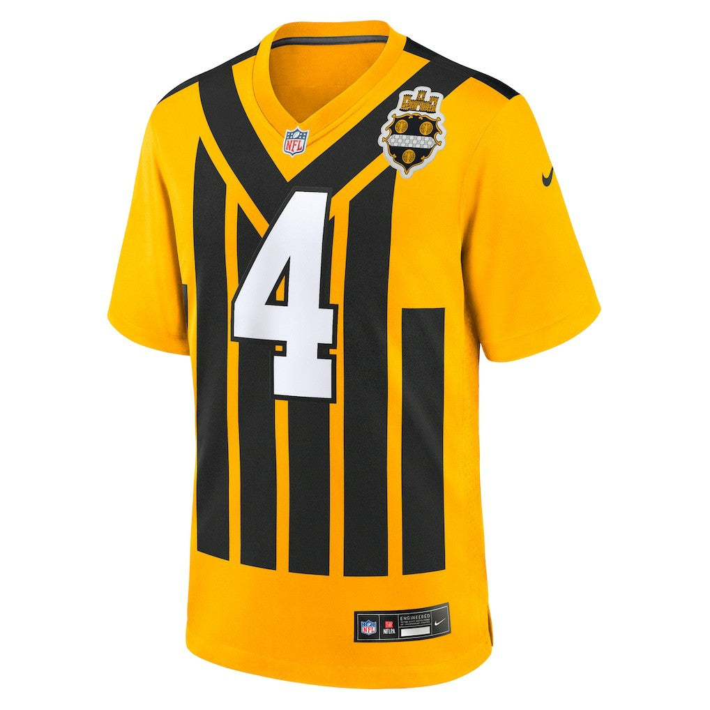 Pittsburgh Steelers Nike DK Metcalf  Alternate 1933 Throwback Game Jersey