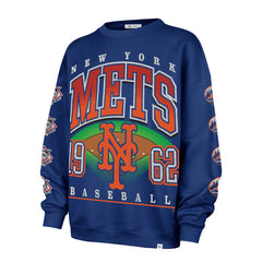 New York Mets '47 Women's Trendy Team Go Big Oversized Sweatshirt | MLB On Sale
