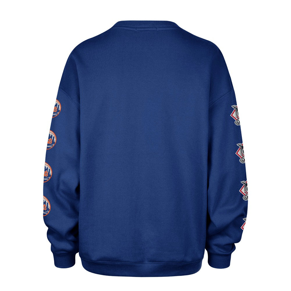 New York Mets '47 Women's Trendy Team Go Big Oversized Sweatshirt | MLB On Sale