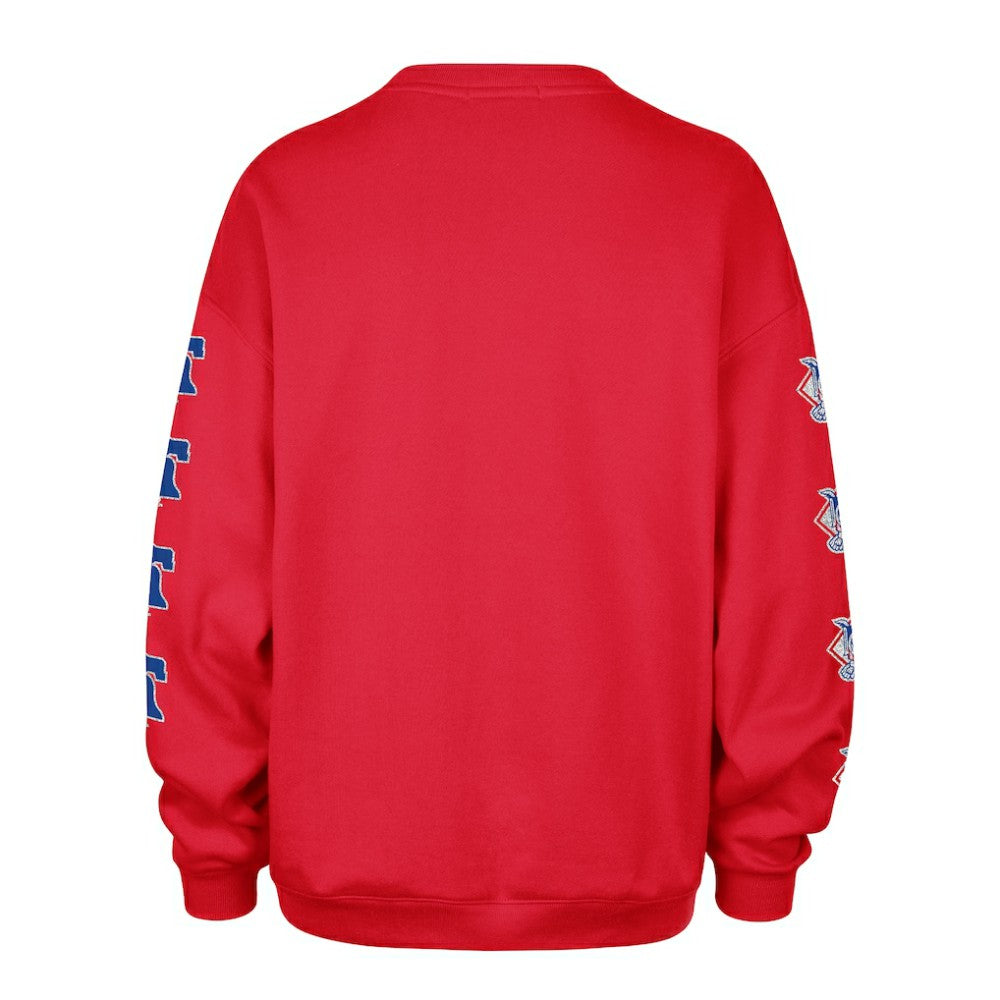 Philadelphia Phillies '47 Women's Trendy Team Go Big Oversized Sweatshirt | MLB Discount