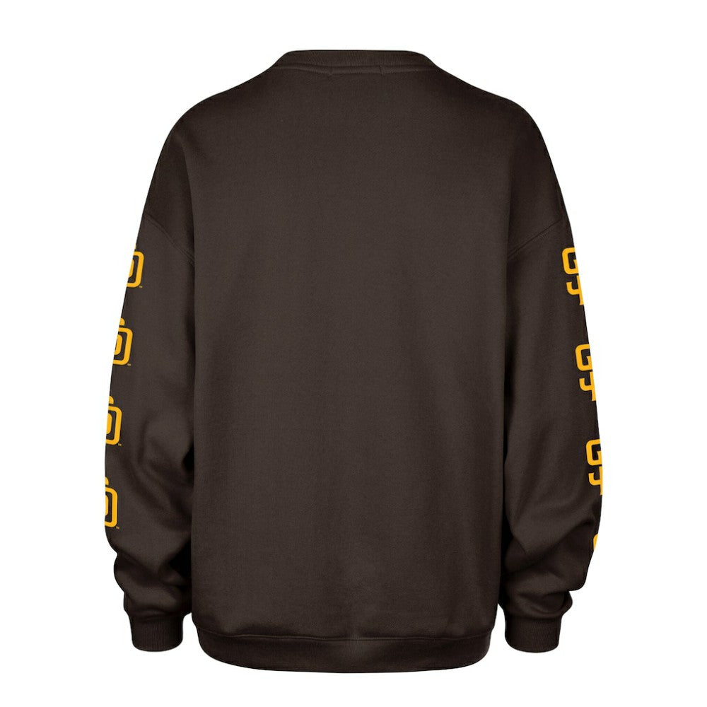 San Diego Padres '47 Women's Trendy Team Go Big Oversized Sweatshirt | MLB For sale
