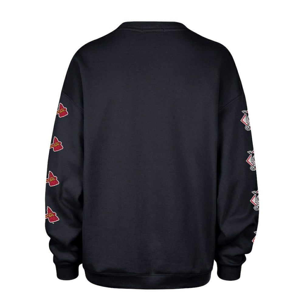Atlanta Braves '47 Women's Trendy Team Go Big Oversized Sweatshirt | MLB Sale
