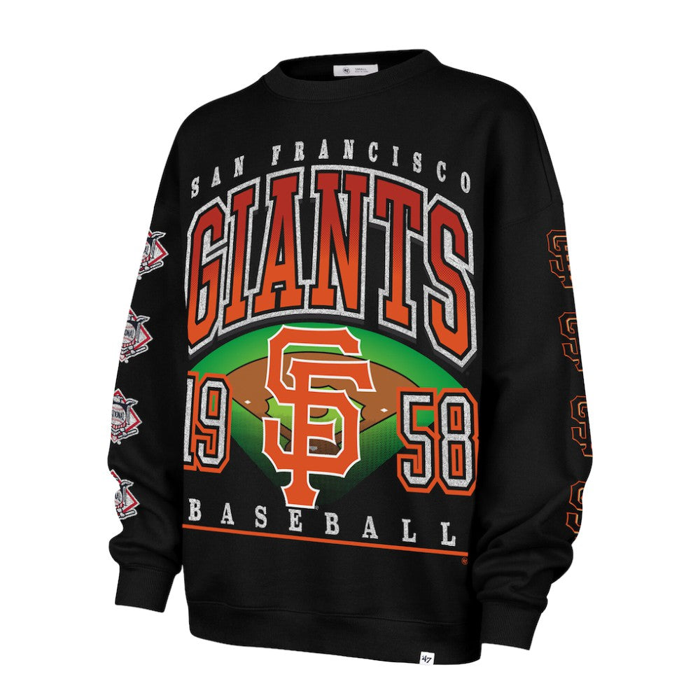 San Francisco Giants '47 Women's Trendy Team Go Big Oversized Sweatshirt | MLB Near me