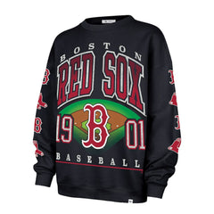 Boston Red Sox '47 Women's Trendy Team Go Big Oversized Sweatshirt | MLB Shop