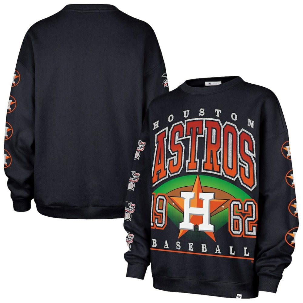 Houston Astros '47 Women's Trendy Team Go Big Oversized Sweatshirt | MLB Shop