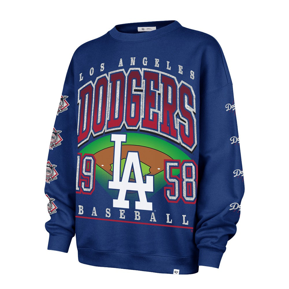 Los Angeles Dodgers '47 Women's Trendy Team Go Big Oversized Sweatshirt | MLB Outlet