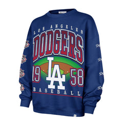 Los Angeles Dodgers '47 Women's Trendy Team Go Big Oversized Sweatshirt | MLB Outlet