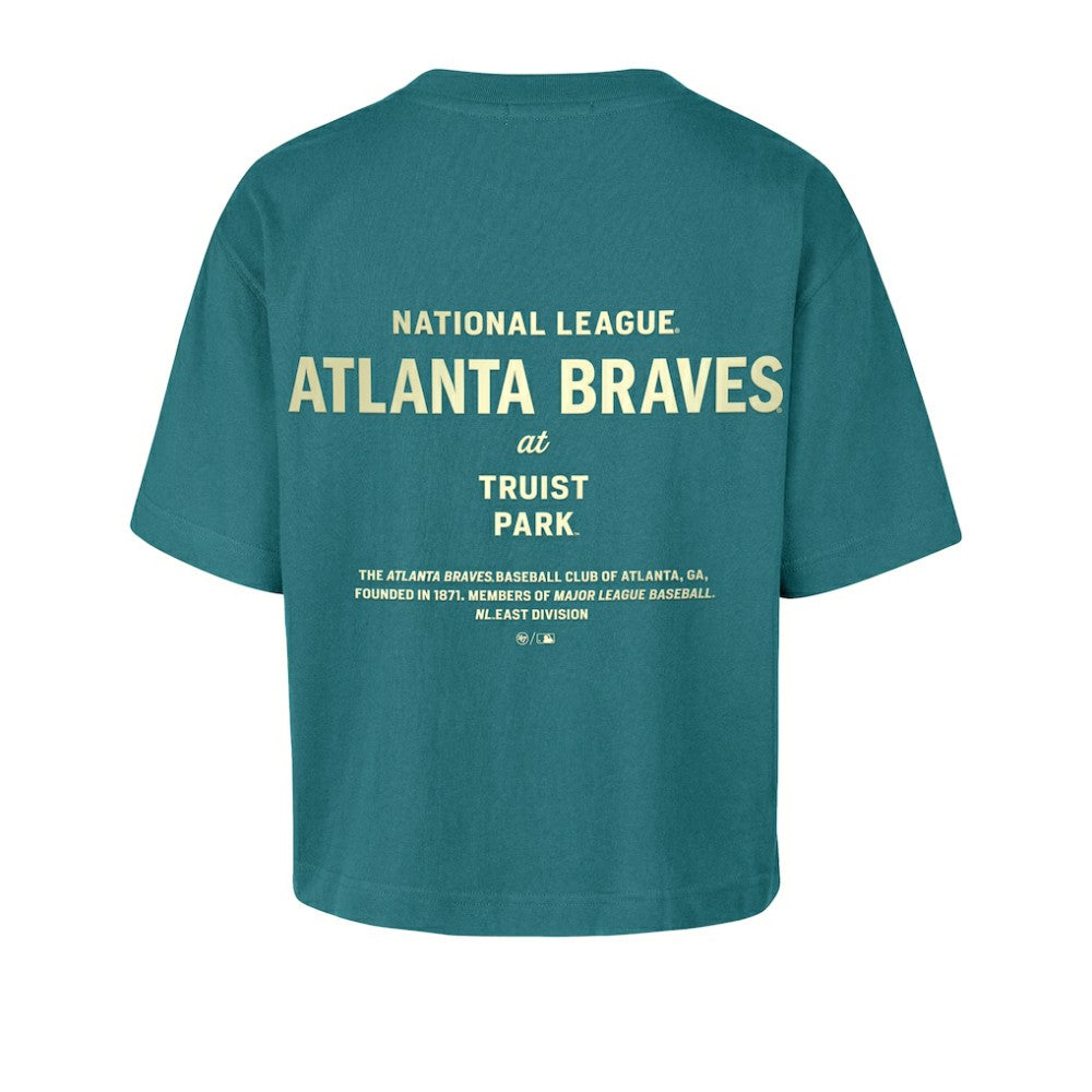 Atlanta Braves '47 Women's Contemporary Basics Leon City T-Shirt | MLB New
