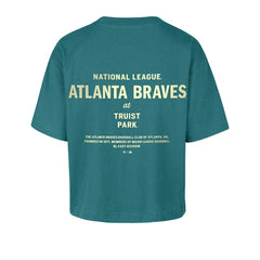 Atlanta Braves '47 Women's Contemporary Basics Leon City T-Shirt | MLB New