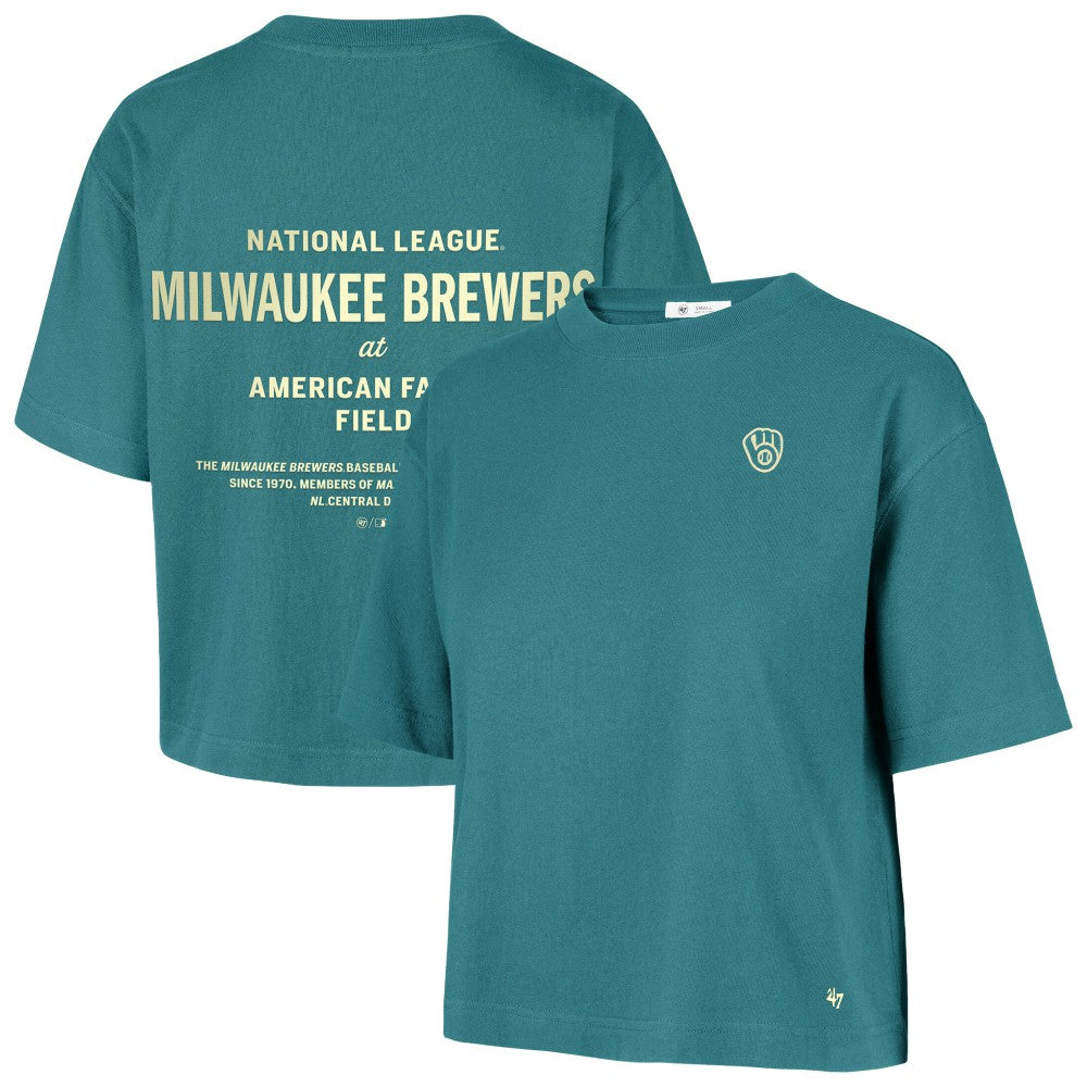 Milwaukee Brewers '47 Women's Contemporary Basics Leon City T-Shirt | MLB On Sale