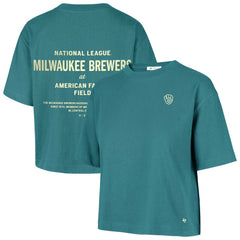Milwaukee Brewers '47 Women's Contemporary Basics Leon City T-Shirt | MLB On Sale