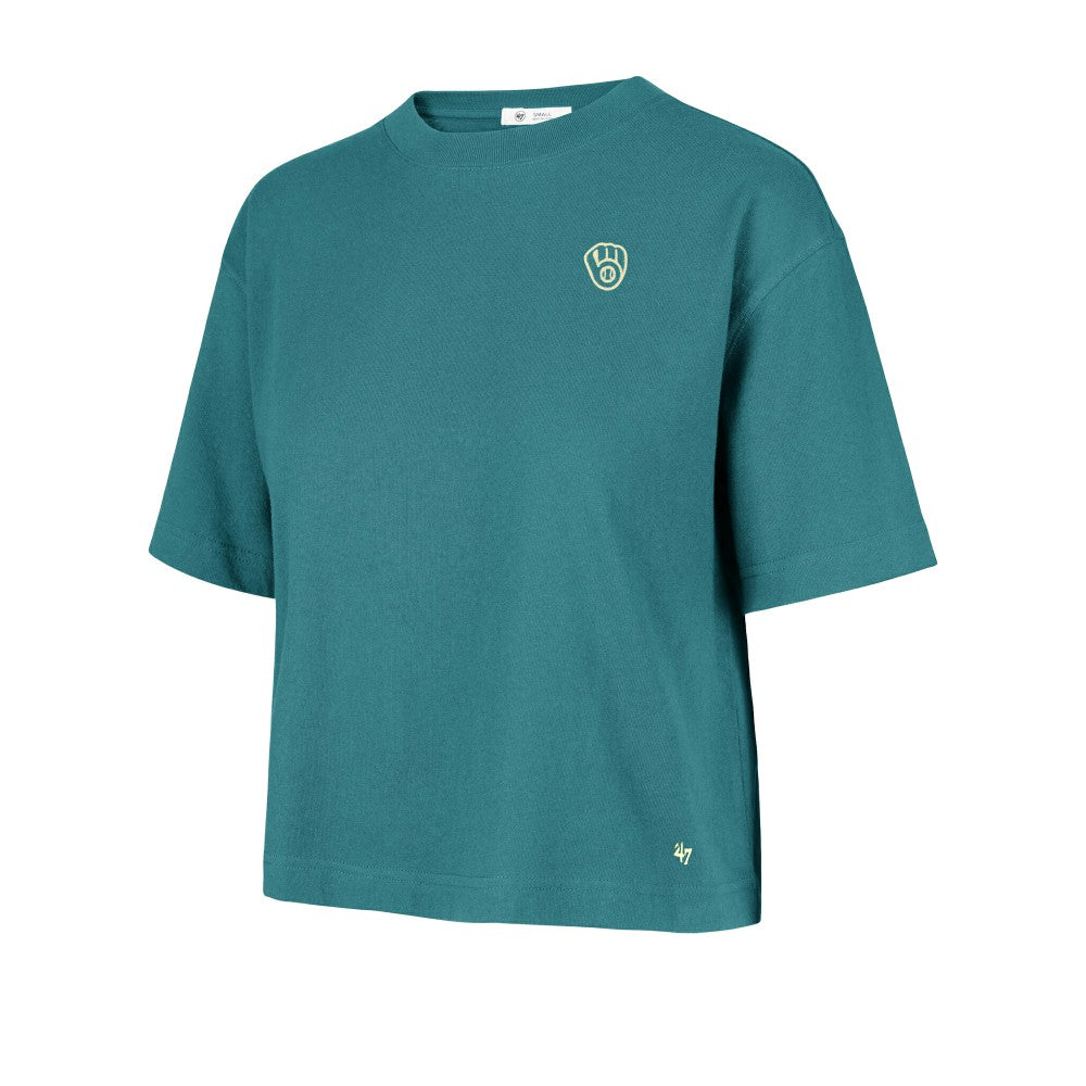 Milwaukee Brewers '47 Women's Contemporary Basics Leon City T-Shirt | MLB On Sale