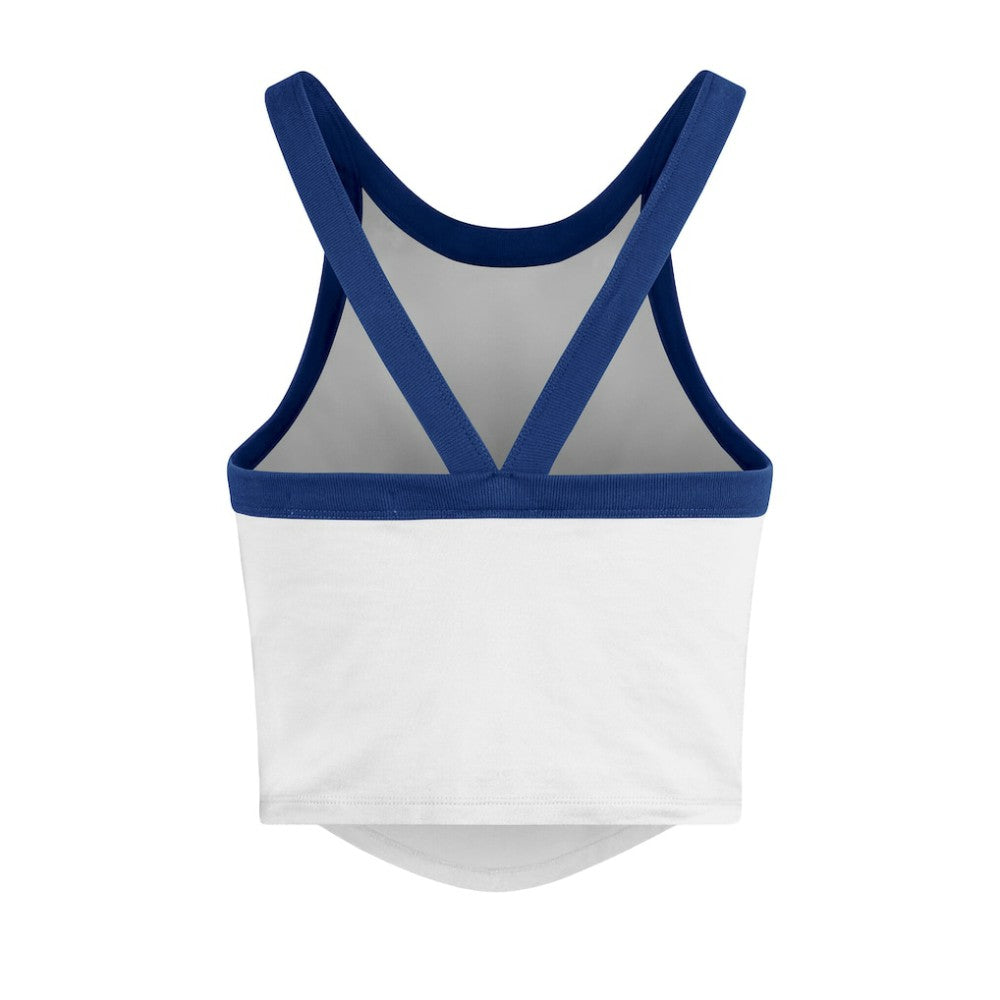 Los Angeles Dodgers '47 Women's Trendy Team Rally Sporty Cropped Racerback Tank Top | MLB Sale