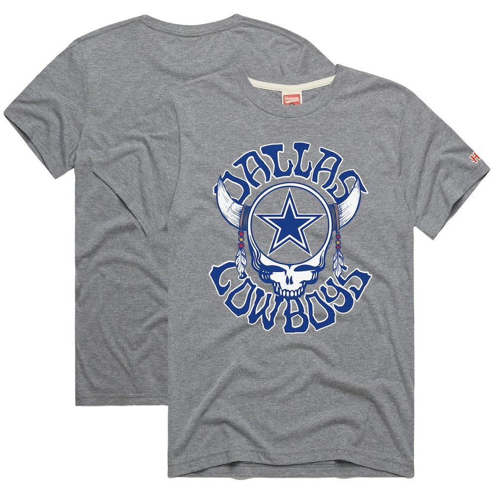 Dallas Cowboys  Homage NFL x Grateful Dead Tri-Blend T-Shirt