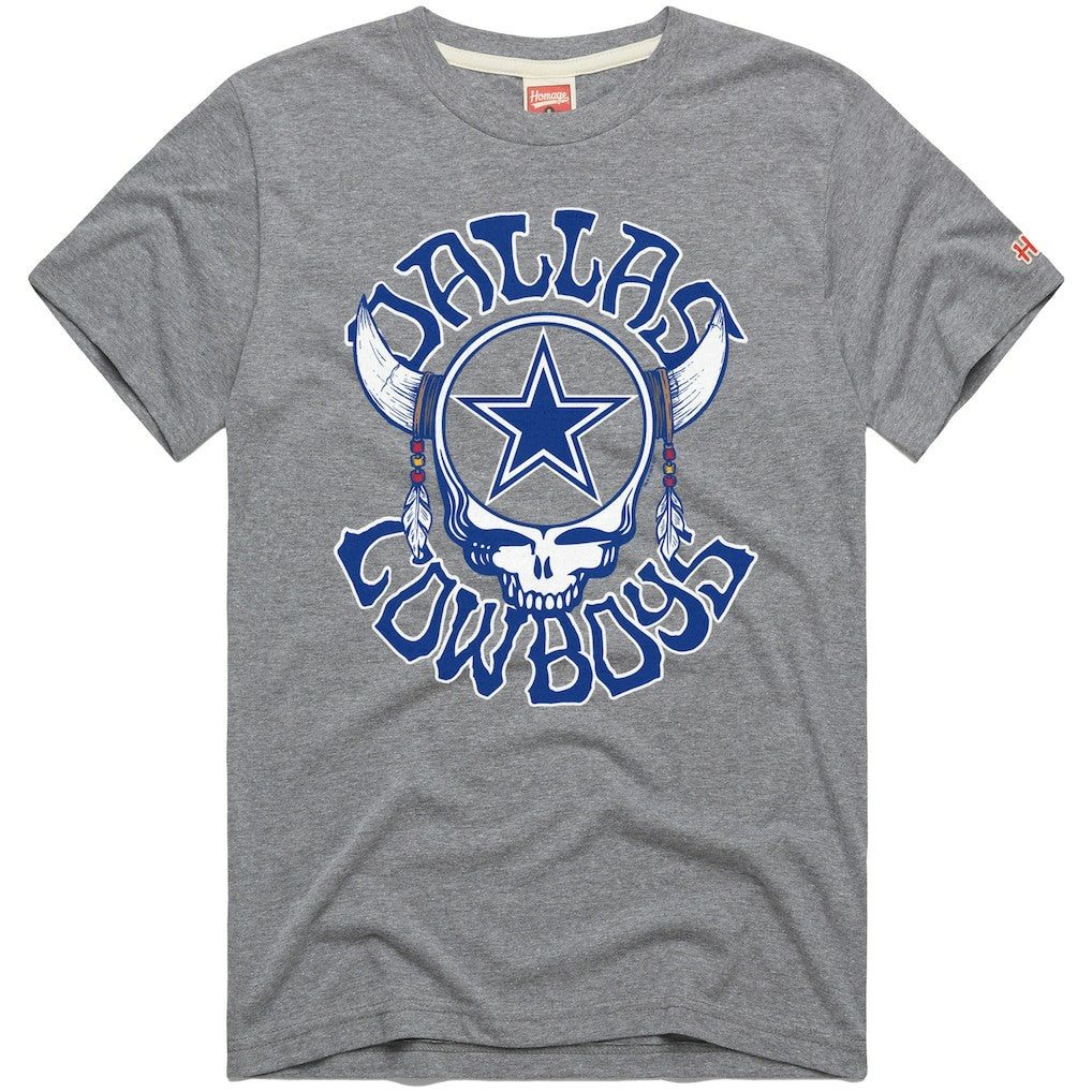 Dallas Cowboys  Homage NFL x Grateful Dead Tri-Blend T-Shirt