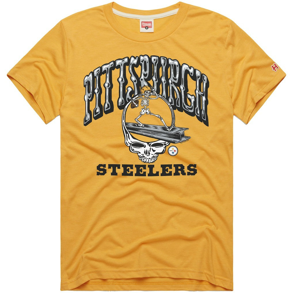 Pittsburgh Steelers  Homage NFL x Grateful Dead Tri-Blend T-Shirt