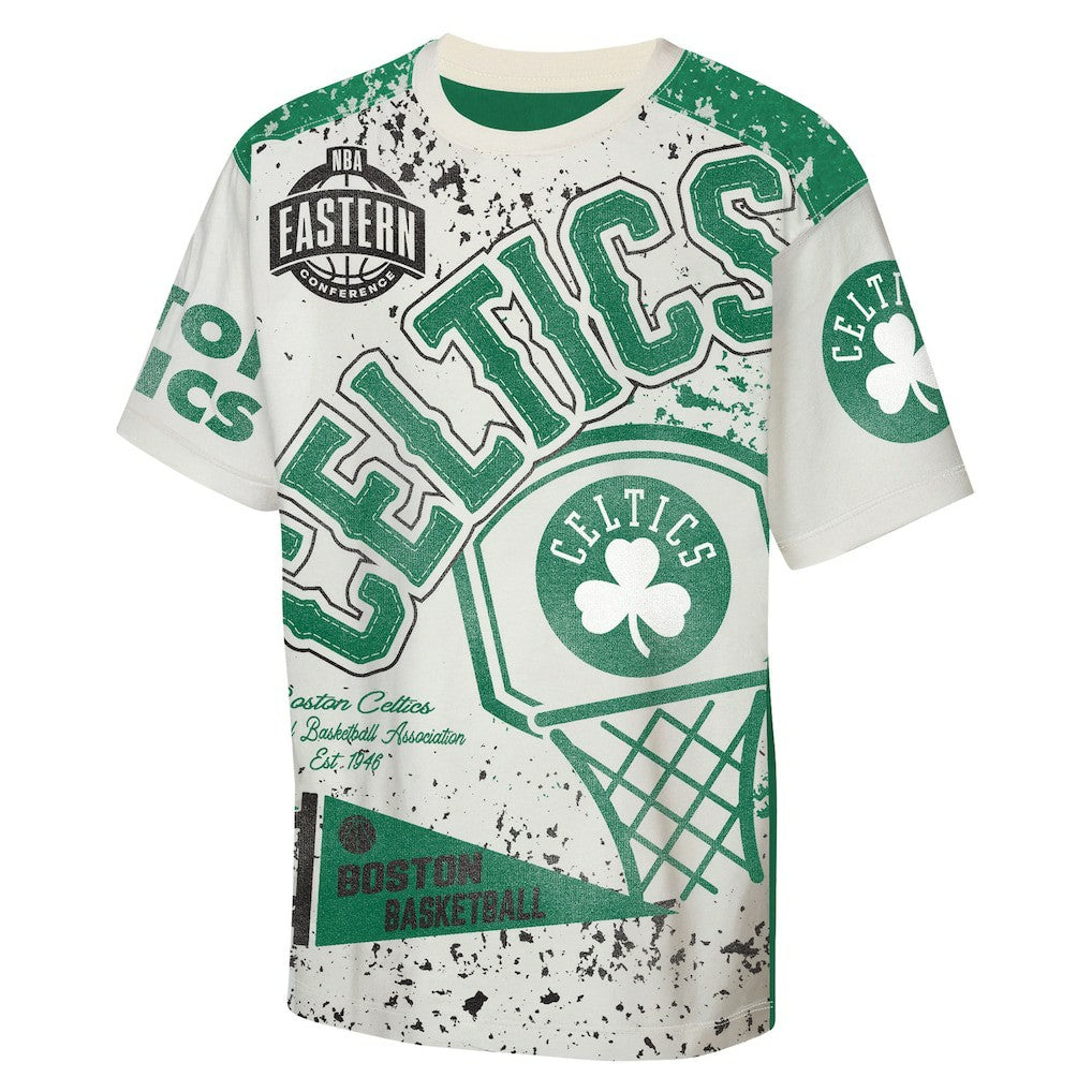 Boston Celtics Outerstuff Youth Top Player All-Over-Print T-Shirt On Sale
