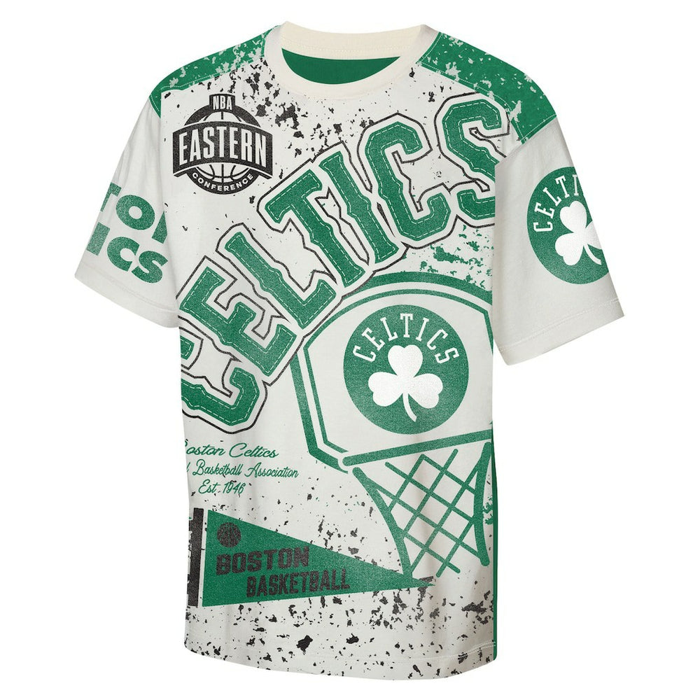 Boston Celtics Outerstuff Youth Top Player All-Over-Print T-Shirt On Sale