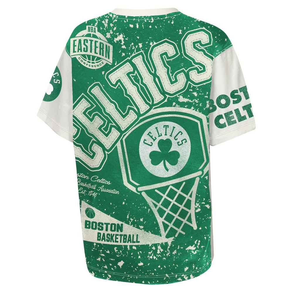 Boston Celtics Outerstuff Youth Top Player All-Over-Print T-Shirt On Sale