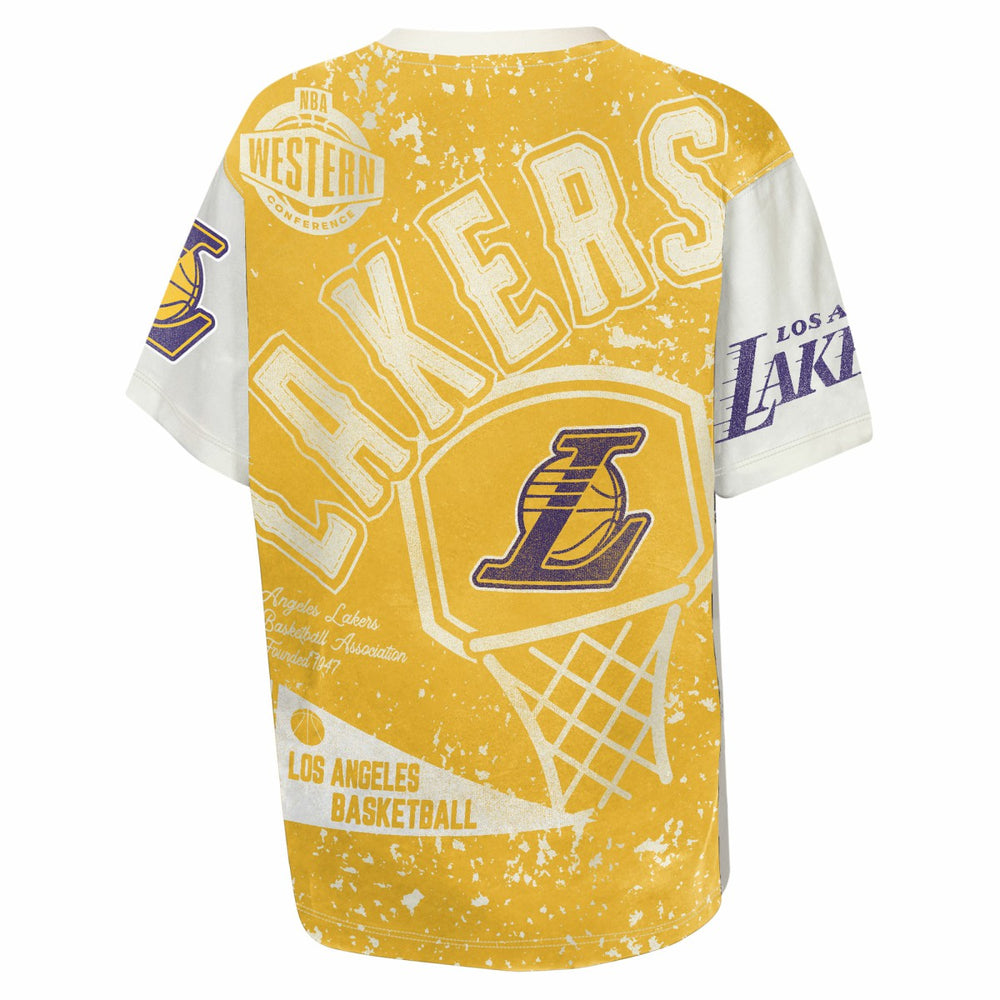 Los Angeles Lakers Outerstuff Youth Top Player All-Over-Print T-Shirt Online
