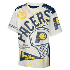 Indiana Pacers Outerstuff Youth Top Player All-Over-Print T-Shirt New