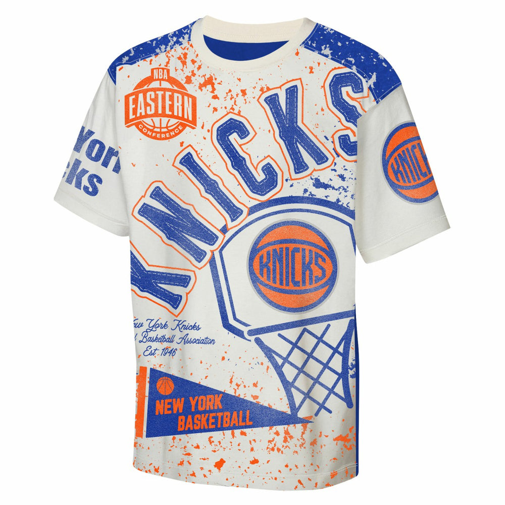 New York Knicks Outerstuff Youth Top Player All-Over-Print T-Shirt Discount