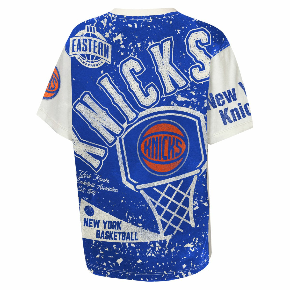 New York Knicks Outerstuff Youth Top Player All-Over-Print T-Shirt Discount