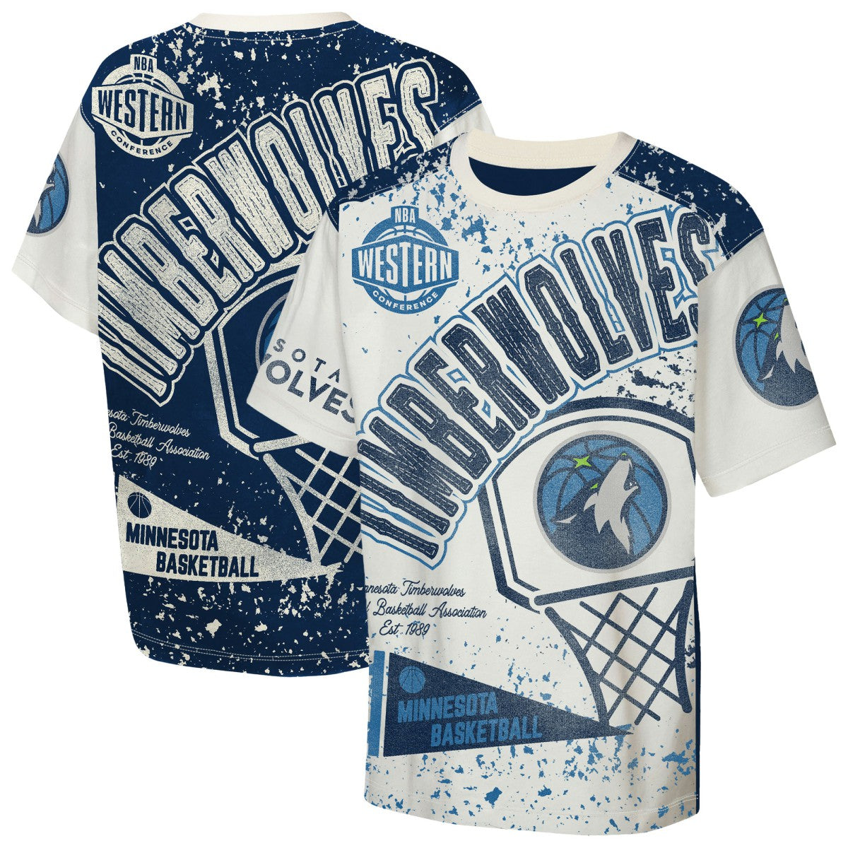 Minnesota Timberwolves Outerstuff Youth Top Player All-Over-Print T-Shirt Online