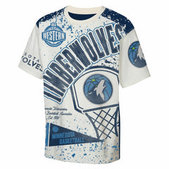 Minnesota Timberwolves Outerstuff Youth Top Player All-Over-Print T-Shirt Online