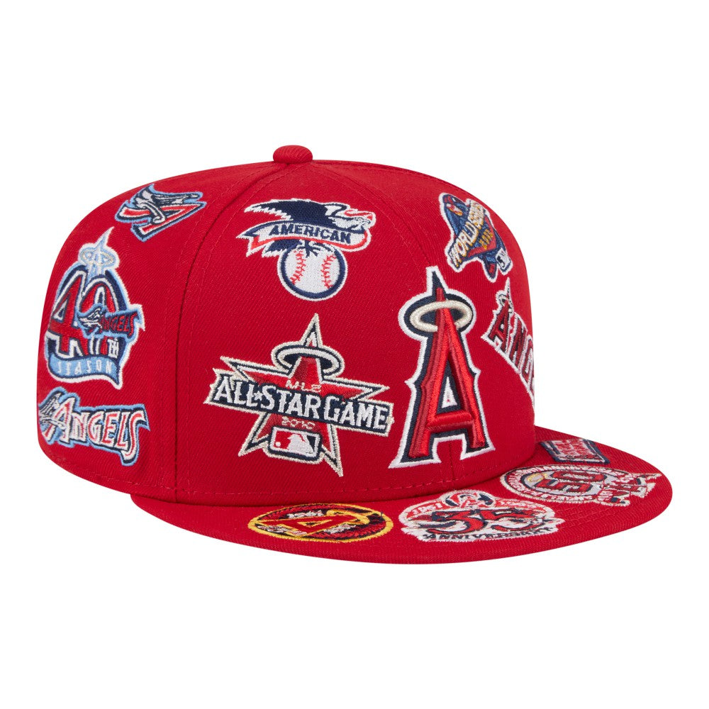Los Angeles Angels New Era All Over 59FIFTY Fitted Hat | MLB New