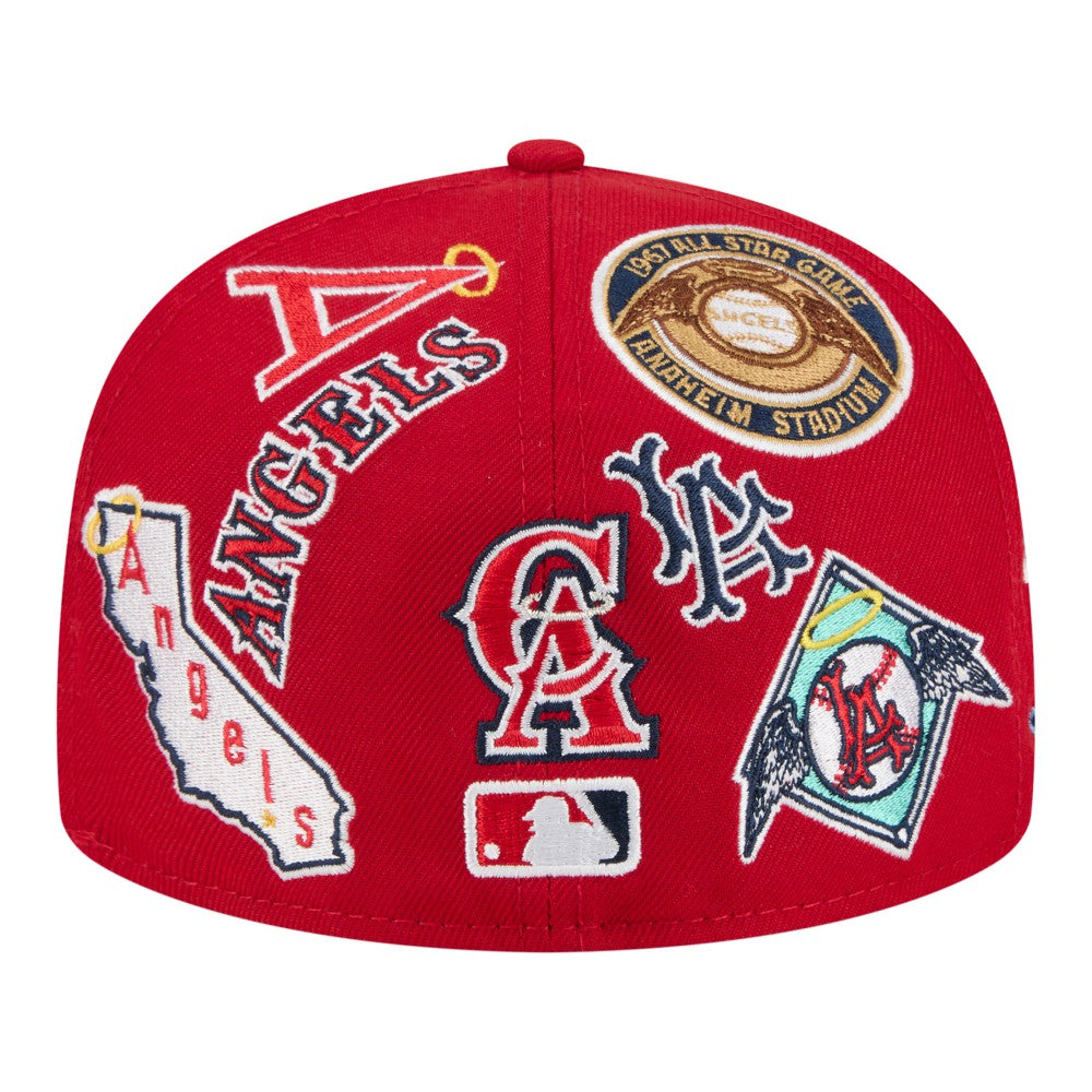 Los Angeles Angels New Era All Over 59FIFTY Fitted Hat | MLB New