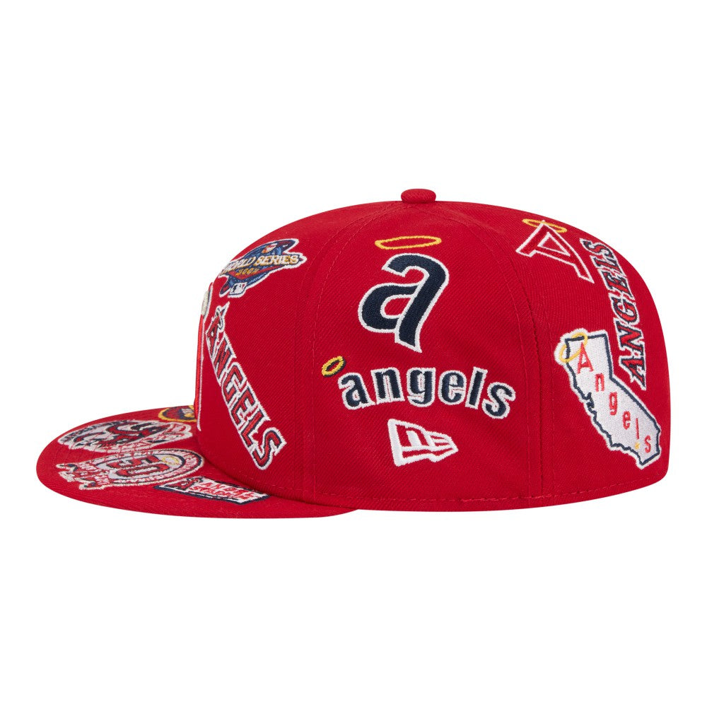 Los Angeles Angels New Era All Over 59FIFTY Fitted Hat | MLB New