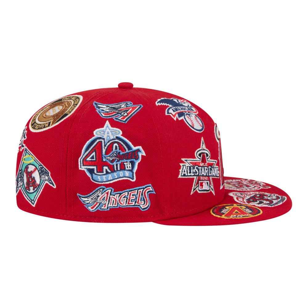 Los Angeles Angels New Era All Over 59FIFTY Fitted Hat | MLB New
