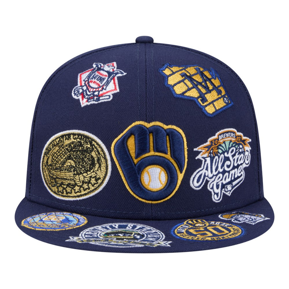 Milwaukee Brewers New Era All Over 59FIFTY Fitted Hat | MLB On Sale