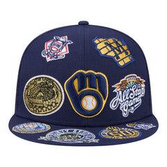 Milwaukee Brewers New Era All Over 59FIFTY Fitted Hat | MLB On Sale