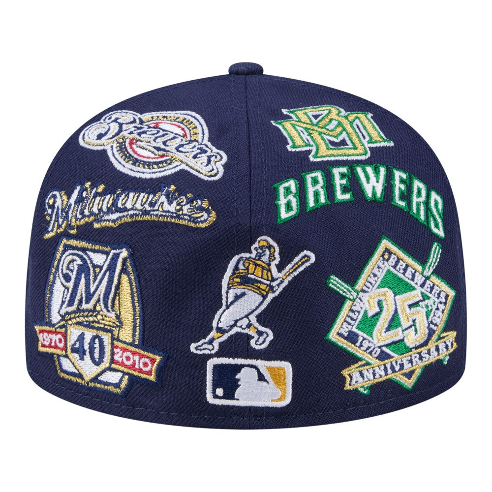 Milwaukee Brewers New Era All Over 59FIFTY Fitted Hat | MLB On Sale