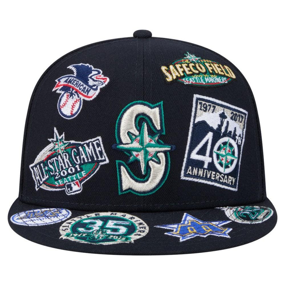 Seattle Mariners New Era All Over 59FIFTY Fitted Hat | MLB On Sale