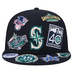 Seattle Mariners New Era All Over 59FIFTY Fitted Hat | MLB On Sale