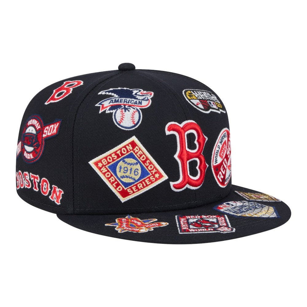 Boston Red Sox New Era All Over 59FIFTY Fitted Hat | MLB For sale