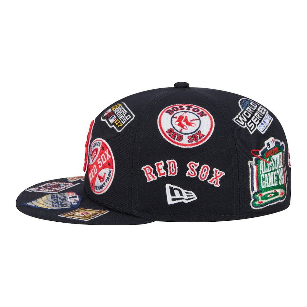 Boston Red Sox New Era All Over 59FIFTY Fitted Hat | MLB For sale