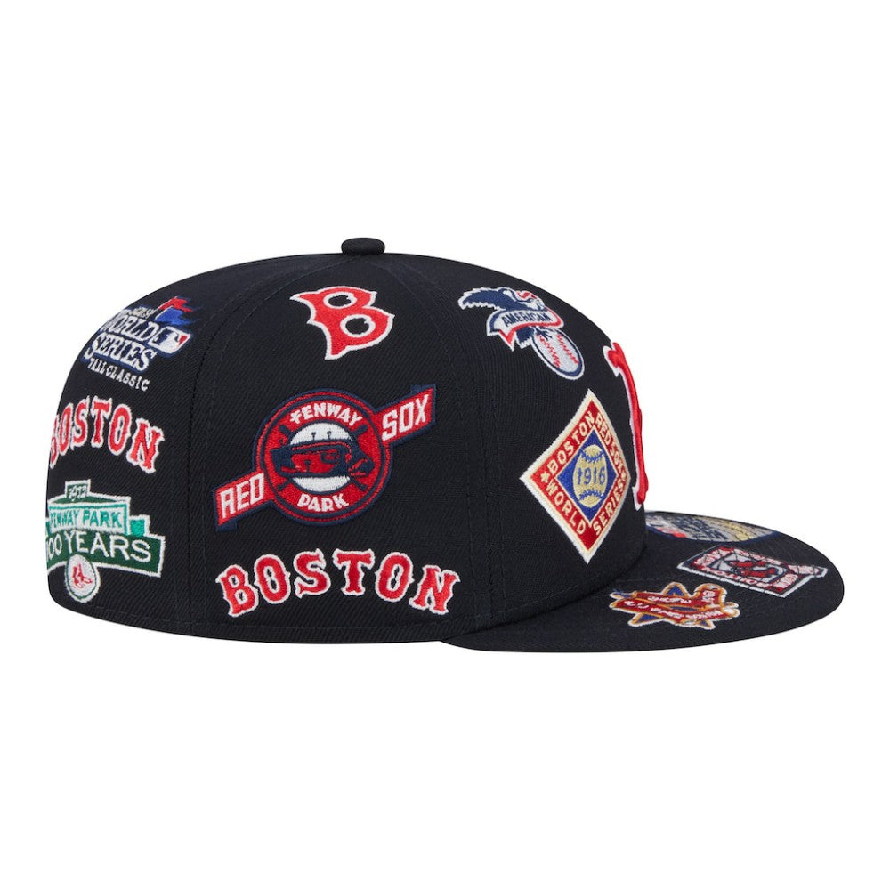 Boston Red Sox New Era All Over 59FIFTY Fitted Hat | MLB For sale